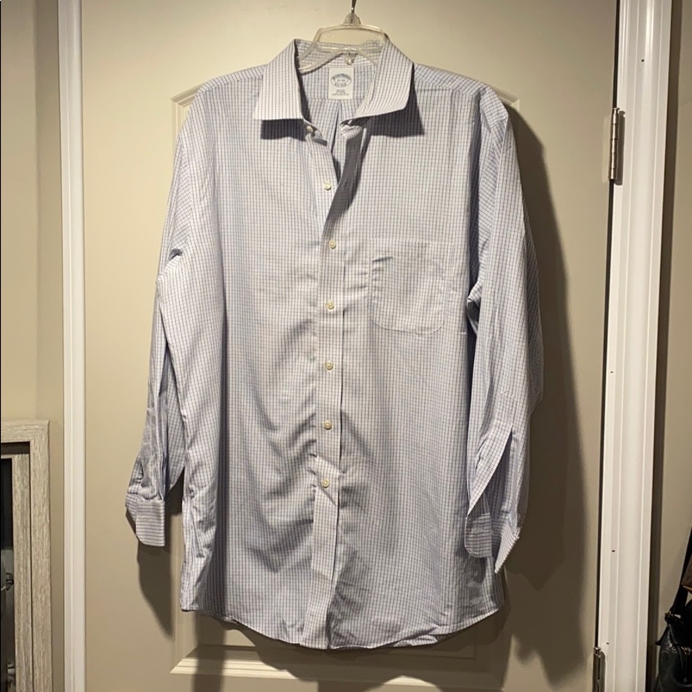 Brooks Brothers Slim Fit Checkered Dress Shirt